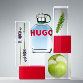 Hugo Boss Hugo Man with green apple note for a crisp daytime scent.