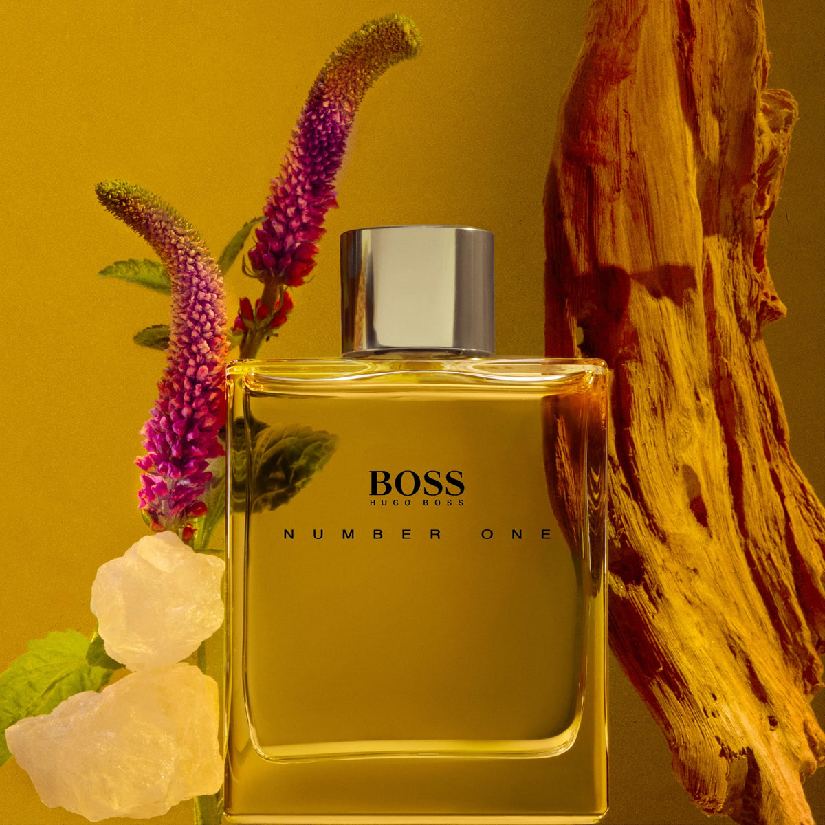 Hugo Boss Hugo No. 1 EDT bottle side view with masculine profile