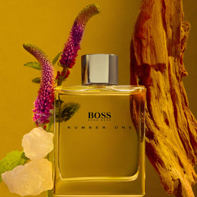 Hugo Boss Hugo No. 1 EDT bottle side view with masculine profile