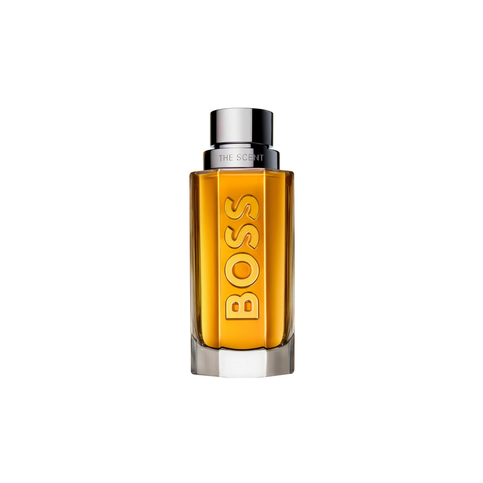 Hugo Boss The Scent for Men bottle front view for premium fragrance appeal