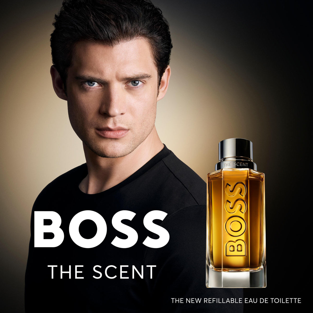Hugo Boss The Scent Shower Gel silver-cage flacon evokes seduction and premium care.