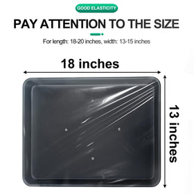 HUHKOUAE elastic closure tray cover provides quick setup and secure fit.