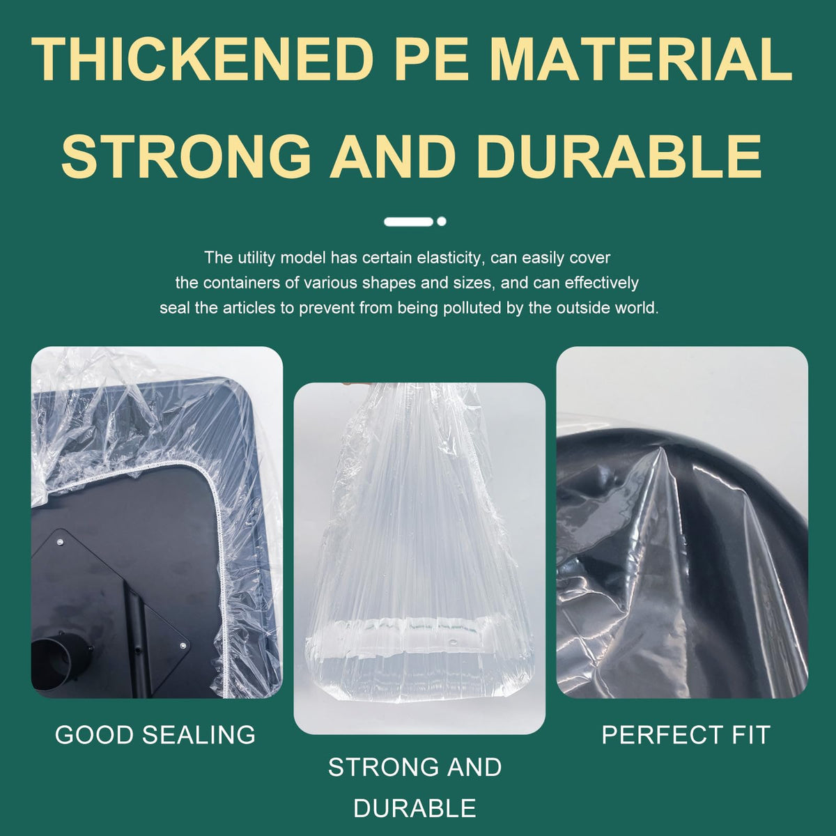 HUHKOUAE multi-use tray cover doubles as protective layer and waste bag.