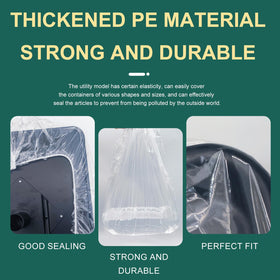 HUHKOUAE multi-use tray cover doubles as protective layer and waste bag.