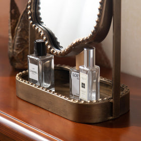 HuiDao table-top vanity mirror on a sturdy stand for daily grooming.
