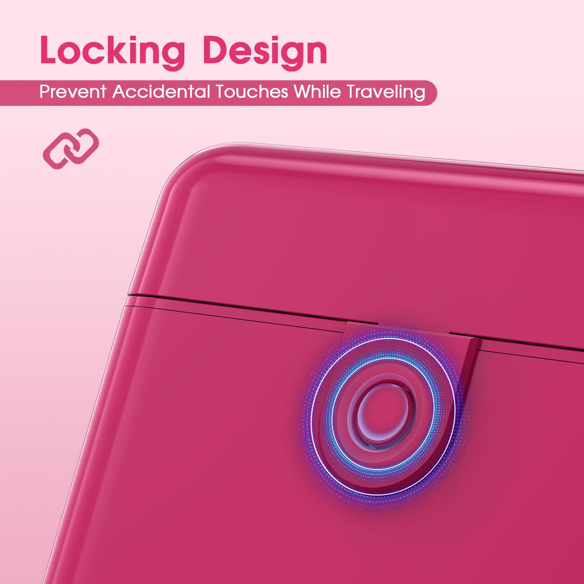 HUITAI press-to-unlock lid keeps bottles secure while on the go.
