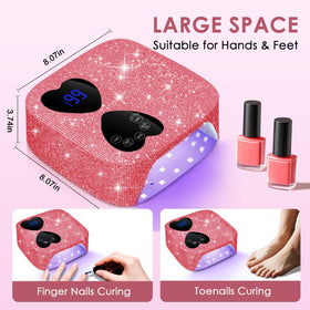 HUITINE spacious interior fits fingers and toes for all nails.
