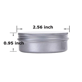 Hulless tin jar side view highlighting compact portable design