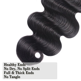 Hullran Brazilian virgin hair weft showcasing true Remy quality for natural volume.