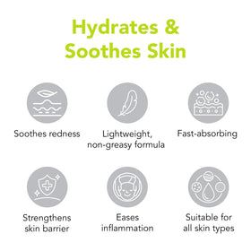 Humane aloe vera close-up highlighting soothing antioxidant-rich formula.