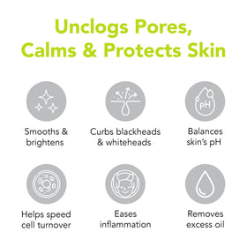 Humane Clarifying Toner with green tea extract for antioxidant support.