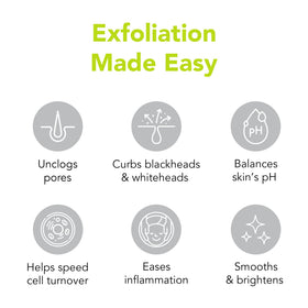 Humane Clarifying Toner Pad exfoliation action clears dead skin gently.