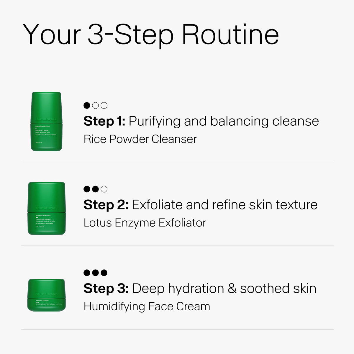 Humanrace Humidifying Cream applied for soft, hydrated skin