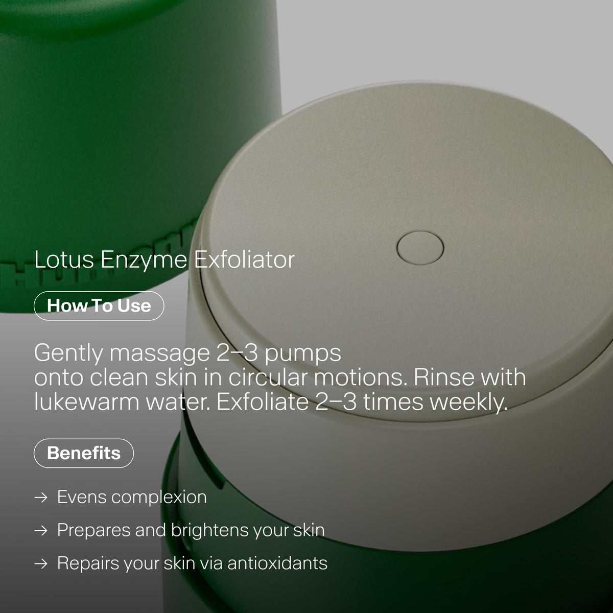 Humanrace Three-Step Routine morning application scene for a quick cleanse