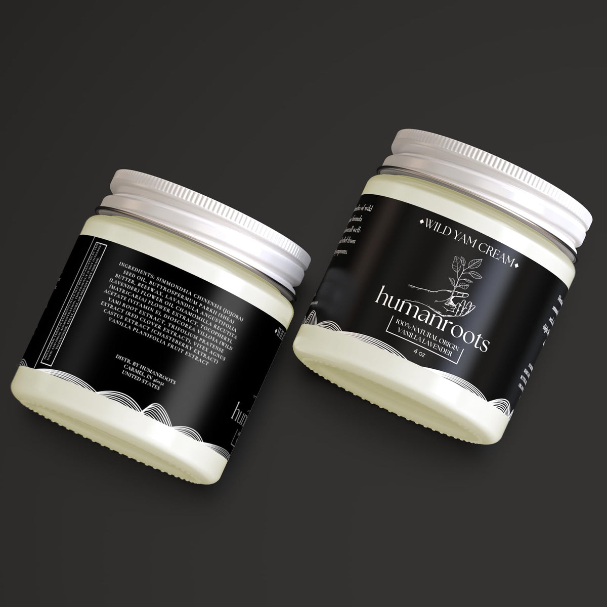 Humanroots Wild Yam Cream herbal blend invites daily self-care ritual.