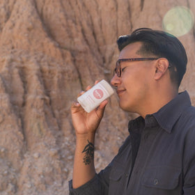 Humble Moroccan Rose deodorant stick application shows even coverage and long-lasting odor control.