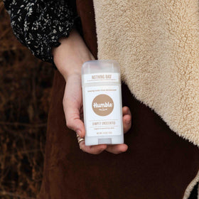 HUMBLE unscented deodorant with no artificial fragrance for sensitive skin