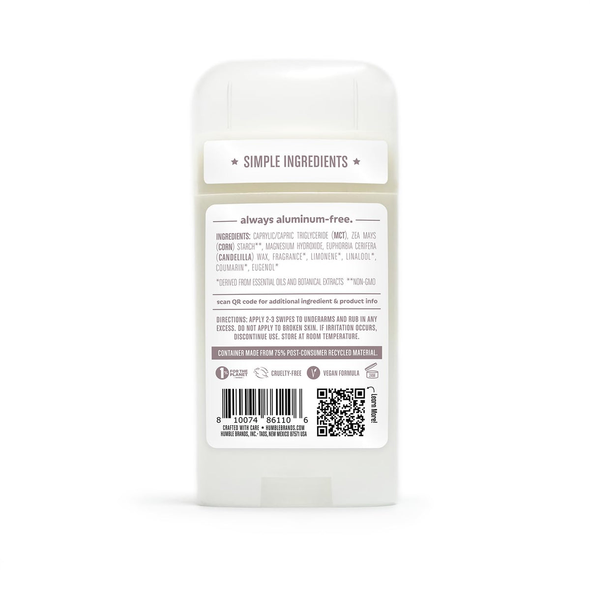 Essential oils bottle representing elevated fragrance blends for Humble deodorant