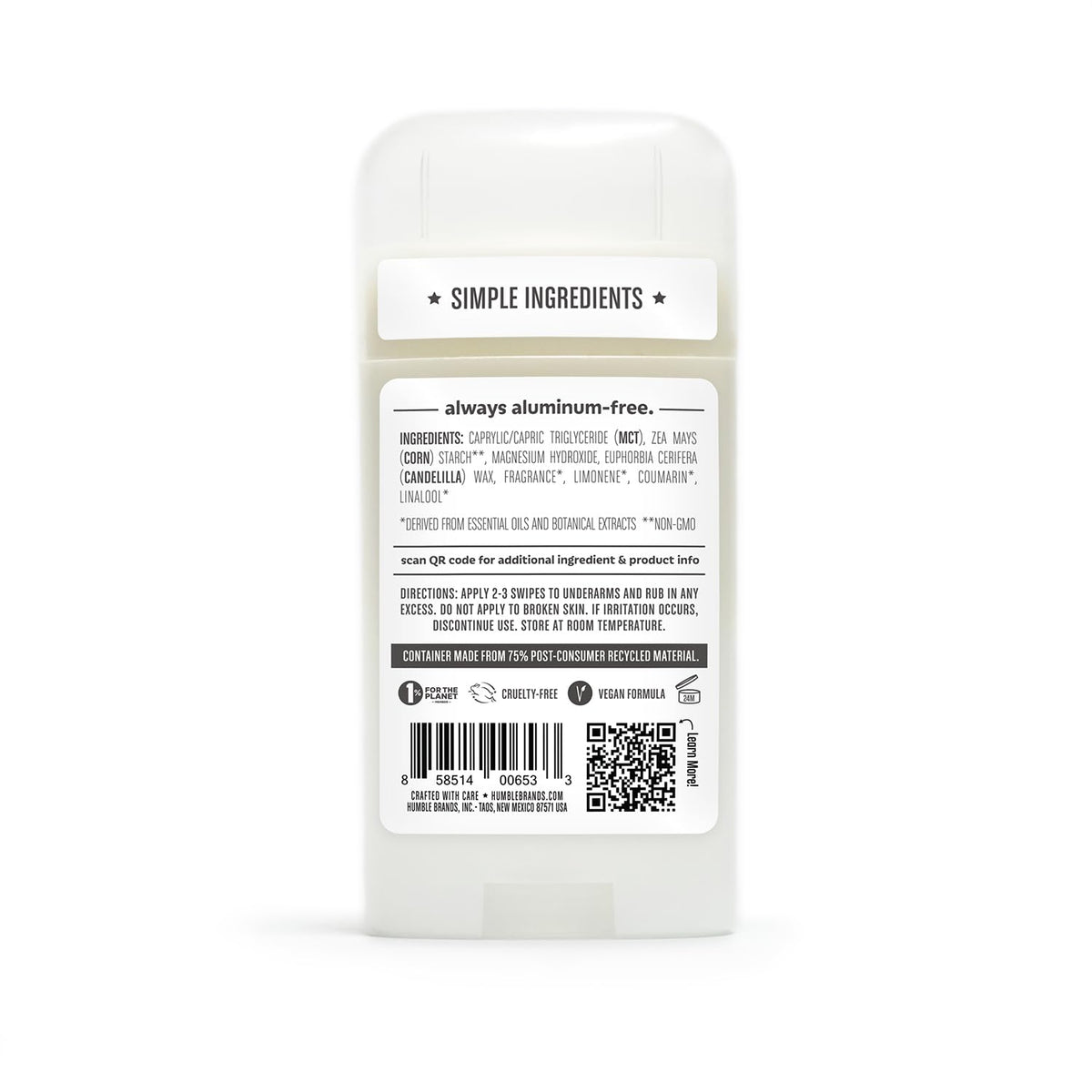 HUMBLE simple brand story and packaging
