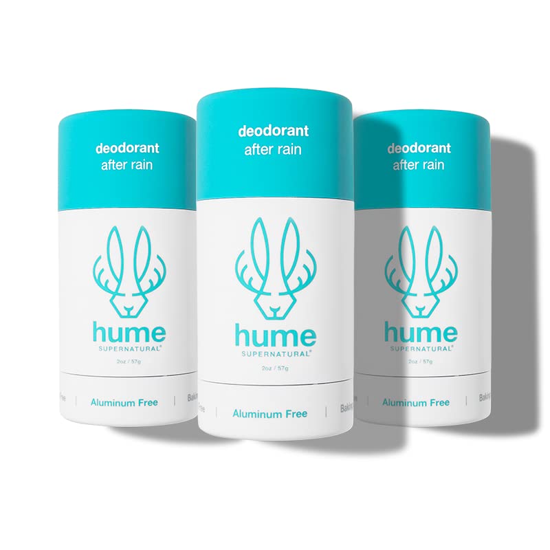 Hume Supernatural aluminum-free deodorant pack front for all-day freshness.