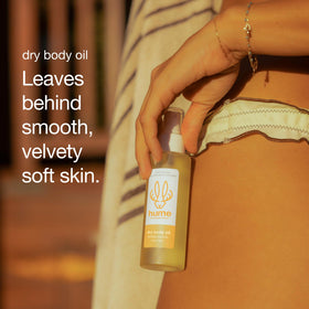 Hume Supernatural after-shower use indicates quick absorption on damp skin.