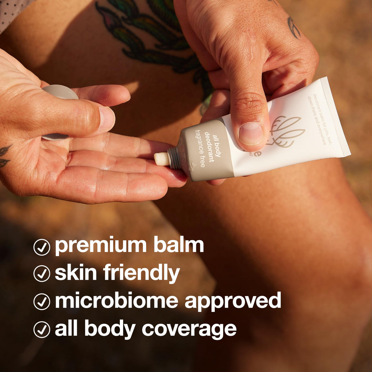 HUME SUPERNATURAL fragrance-free balm for sensitive noses and daily use.