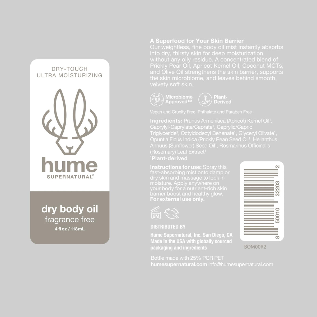 HUME SUPERNATURAL long-lasting hydration keeps skin hydrated all day