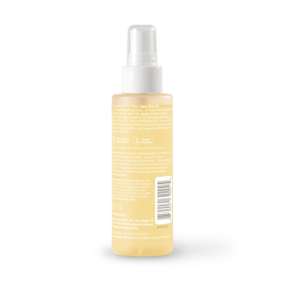 Hume Supernatural skin glow after use with crisp prickly pear scent.