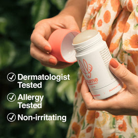 HUME Supernatural Wild Coral dermatologist-tested formula suitable for all skin types.