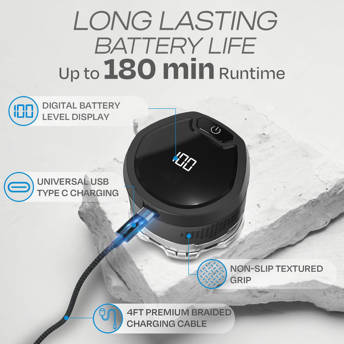 HUMMINGBIRD MK13 magnetic detachable blade for easy cleaning and replacement.