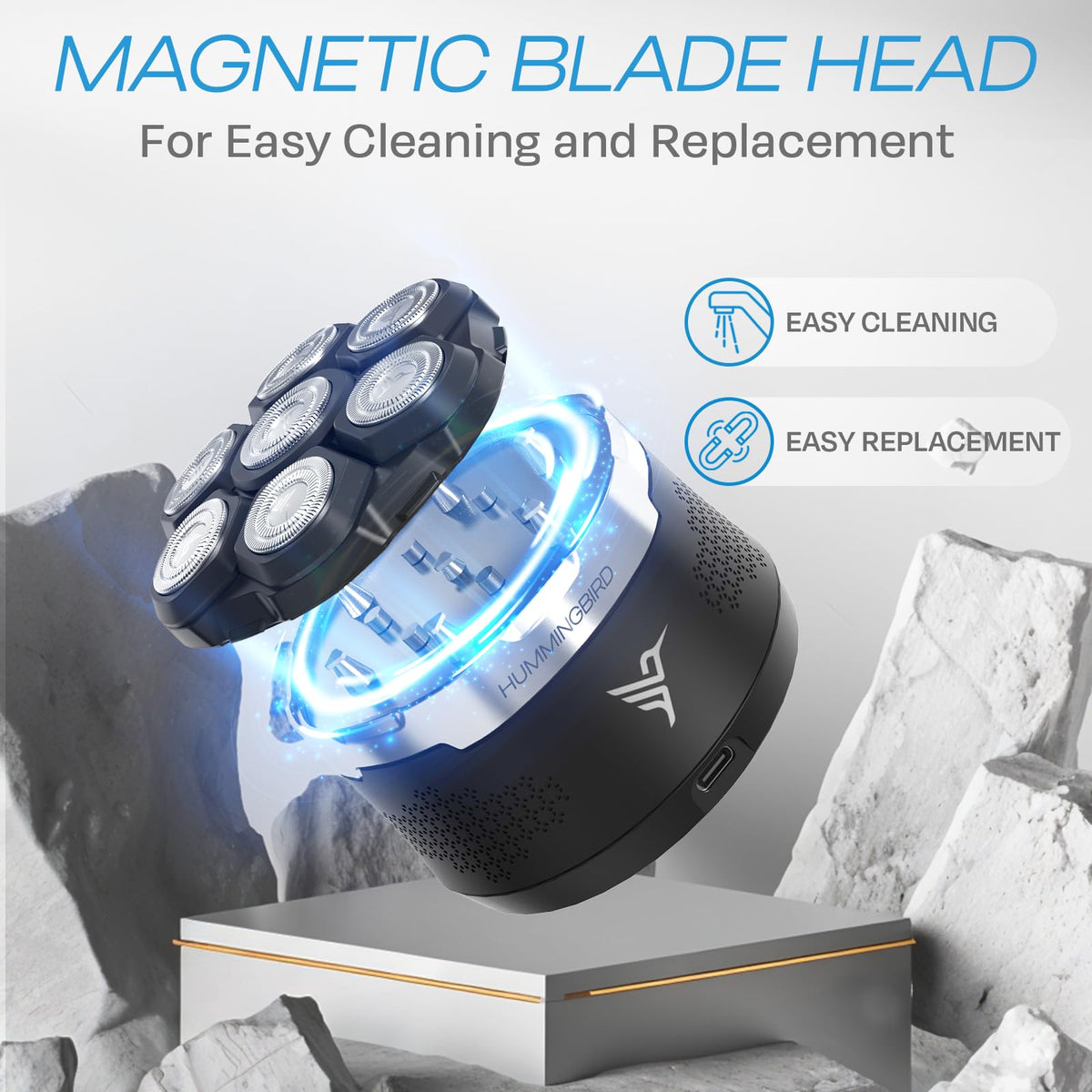 HUMMINGBIRD MK13 waterproof design ideal for shower shaving.