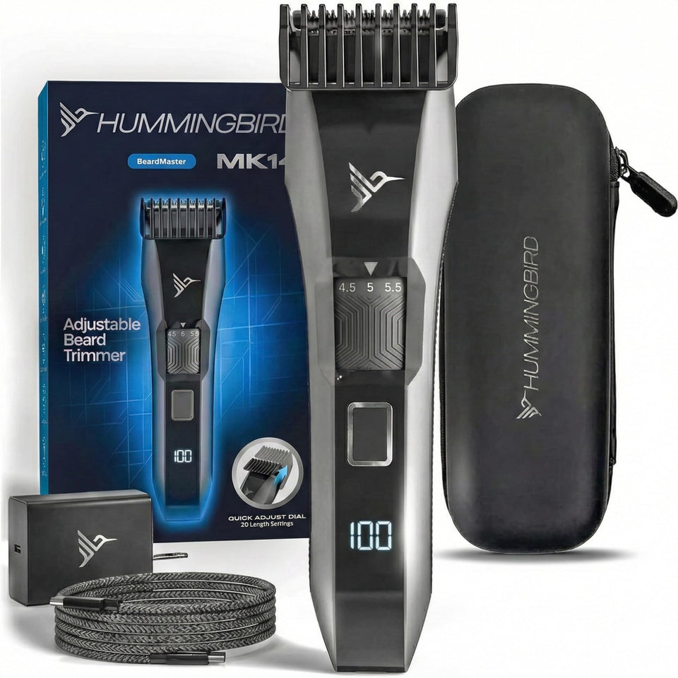 Hummingbird MK14 BeardMaster with precision dial for versatile beard lengths
