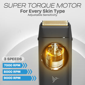 Hummingbird MK17 digital battery display showing charge and RPM at a glance.
