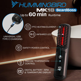 HUMMINGBIRD MK18 ionic conditioning helps reduce frizz and static.