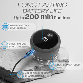 HUMMINGBIRD MK3 LED display shows battery status and readiness.