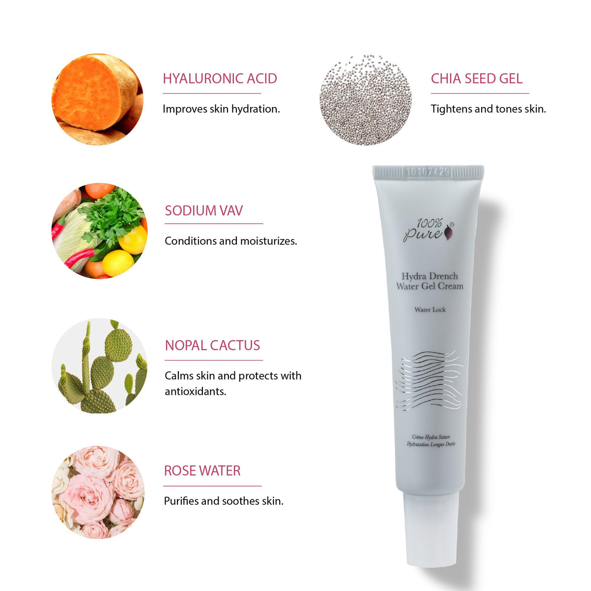 Silky texture on skin provides a light, fast-absorbing finish.