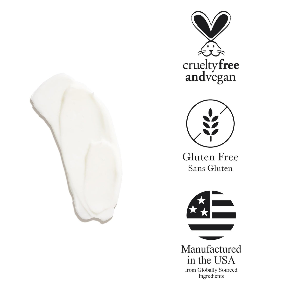 Rose water detail emphasizes gentle, hydrating care.