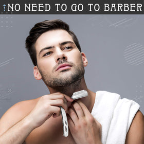 Hunter Jack barber kit in use for a clean, close shave