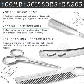 Hunter Jack beard scissors ready for precise trimming