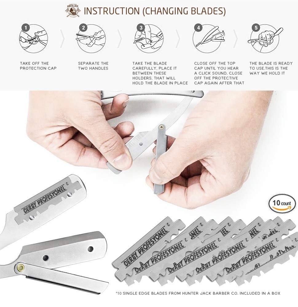 Hunter Jack premium stainless steel razor designed for durability