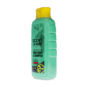 Hunters Specialties Scent-A-Way MAX bottle back detailing ingredients and hydration benefits.