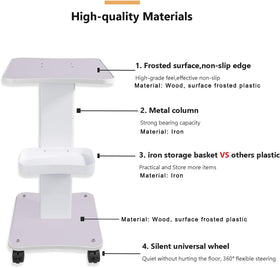 HUOXOU trolley side storage tray organized with small items