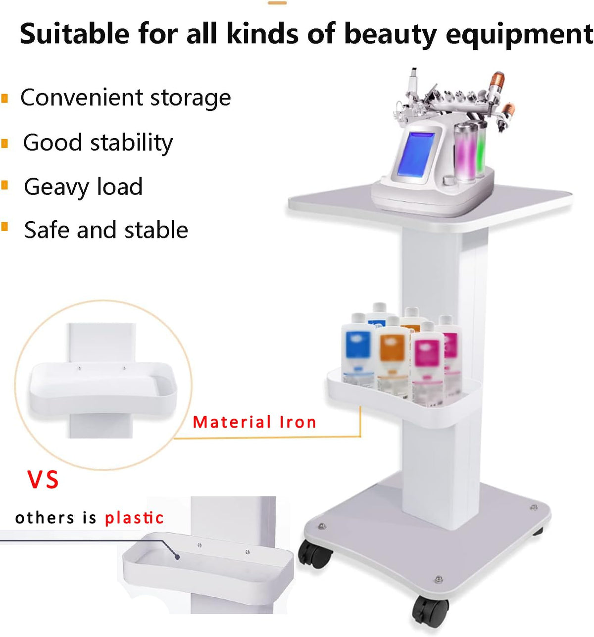 HUOXOU trolley top panel workspace ready for tools and devices
