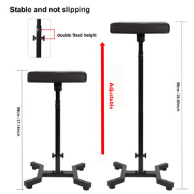 Stainless steel stand and base with soft PU leather panel for easy cleaning.