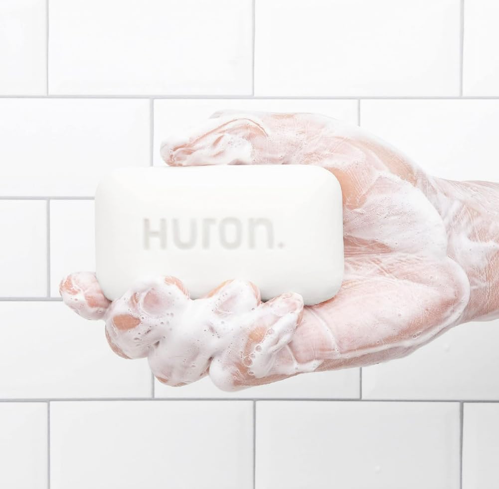 Huron bar soap moisturizing cleanse preserves skin moisture during washing