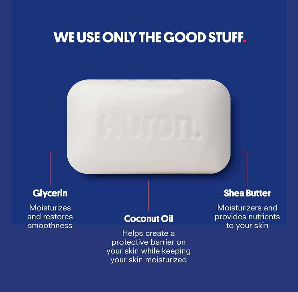 Huron Sea Salt + Driftwood bar soap offers coastal freshness in the shower