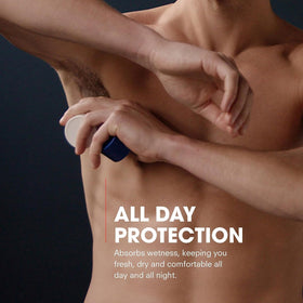 Huron deodorant application swipes demonstrate quick, clean use.