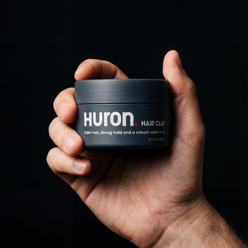 Huron Hair Clay rinses out clean with no residue.