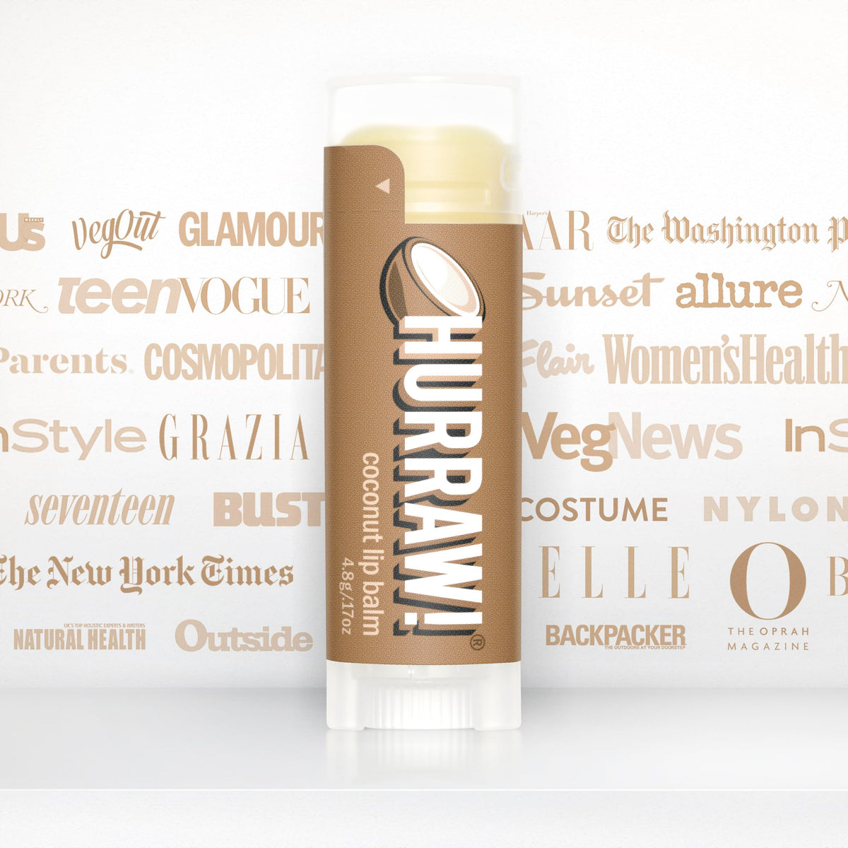 Winter use scenario: Hurraw! Coconut Lip Balm hydrates dry lips.
