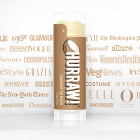 Winter use scenario: Hurraw! Coconut Lip Balm hydrates dry lips.
